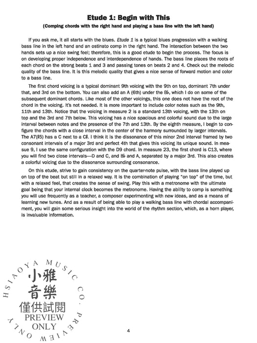 Playing Jazz Piano 爵士音樂鋼琴 | 小雅音樂 Hsiaoya Music