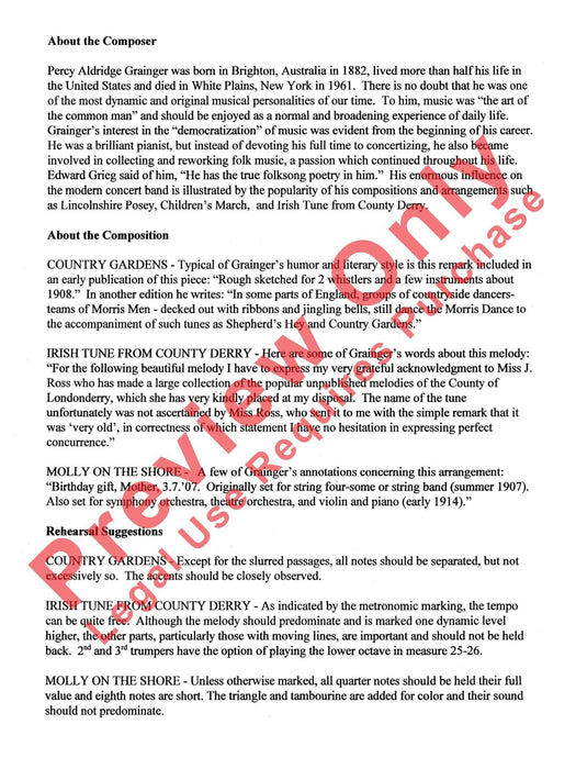 A Percy Grainger Suite 組曲 | 小雅音樂 Hsiaoya Music