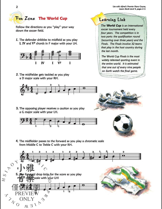 Premier Piano Course, Theory 4 鋼琴 | 小雅音樂 Hsiaoya Music