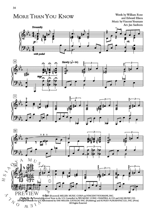 Wedding Performer: Jazz Arrangements for Wedding Receptions 7 Timeless Standards for Piano Solo 爵士音樂 鋼琴 獨奏 | 小雅音樂 Hsiaoya Music