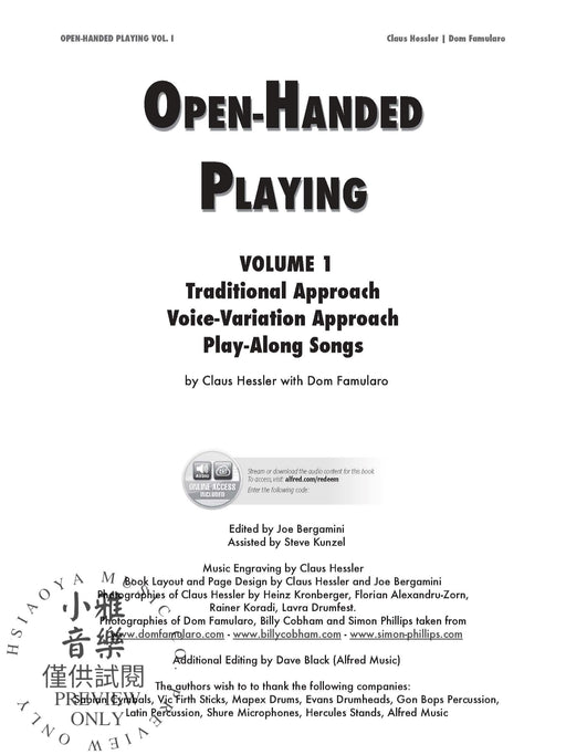 Open-Handed Playing, Volume 1 | 小雅音樂 Hsiaoya Music