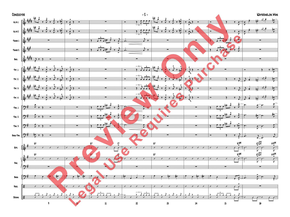 Watermelon Man 總譜 | 小雅音樂 Hsiaoya Music