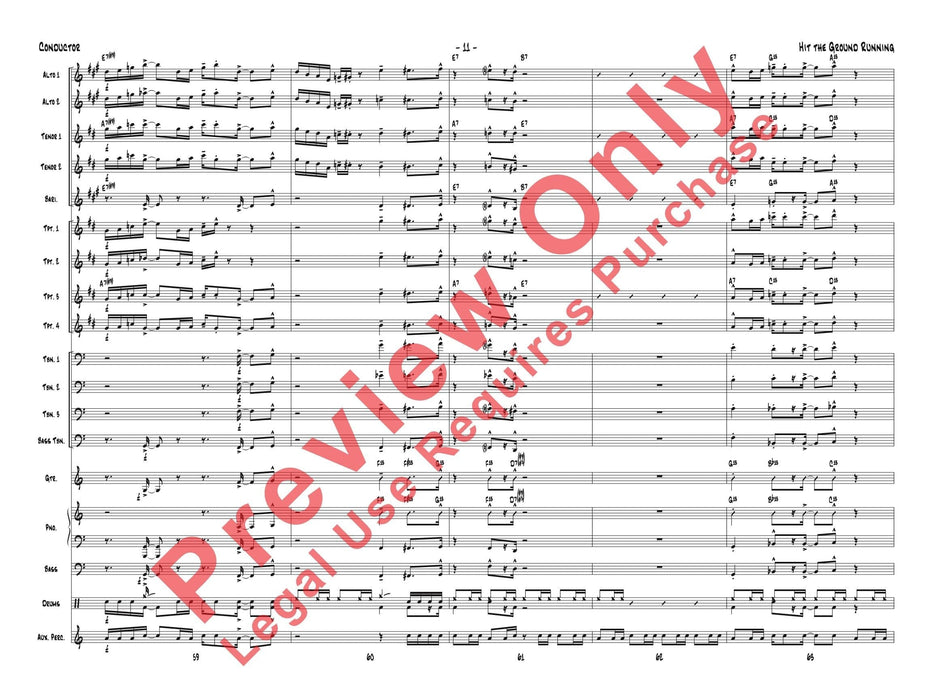 Hit the Ground Running As recorded by Gordon Goodwin's Big Phat Band 總譜 | 小雅音樂 Hsiaoya Music