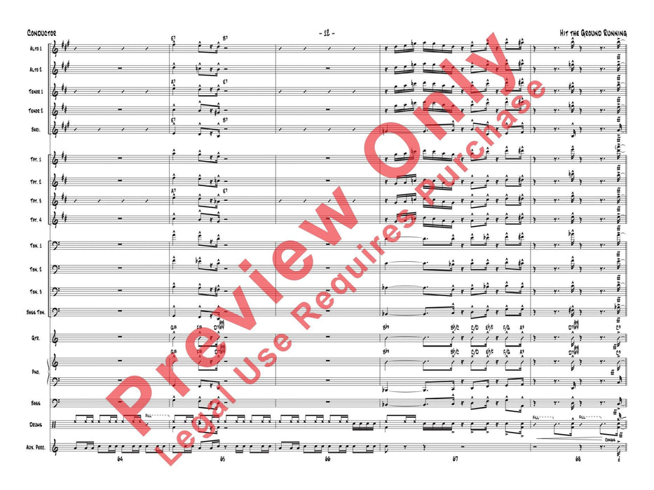 Hit the Ground Running As recorded by Gordon Goodwin's Big Phat Band 總譜 | 小雅音樂 Hsiaoya Music