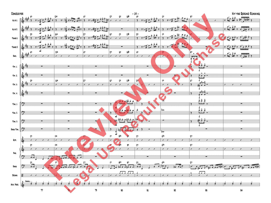 Hit the Ground Running As recorded by Gordon Goodwin's Big Phat Band 總譜 | 小雅音樂 Hsiaoya Music