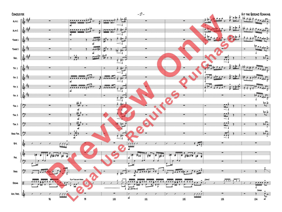 Hit the Ground Running As recorded by Gordon Goodwin's Big Phat Band 總譜 | 小雅音樂 Hsiaoya Music