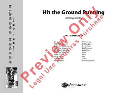 Hit the Ground Running As recorded by Gordon Goodwin's Big Phat Band 總譜 | 小雅音樂 Hsiaoya Music