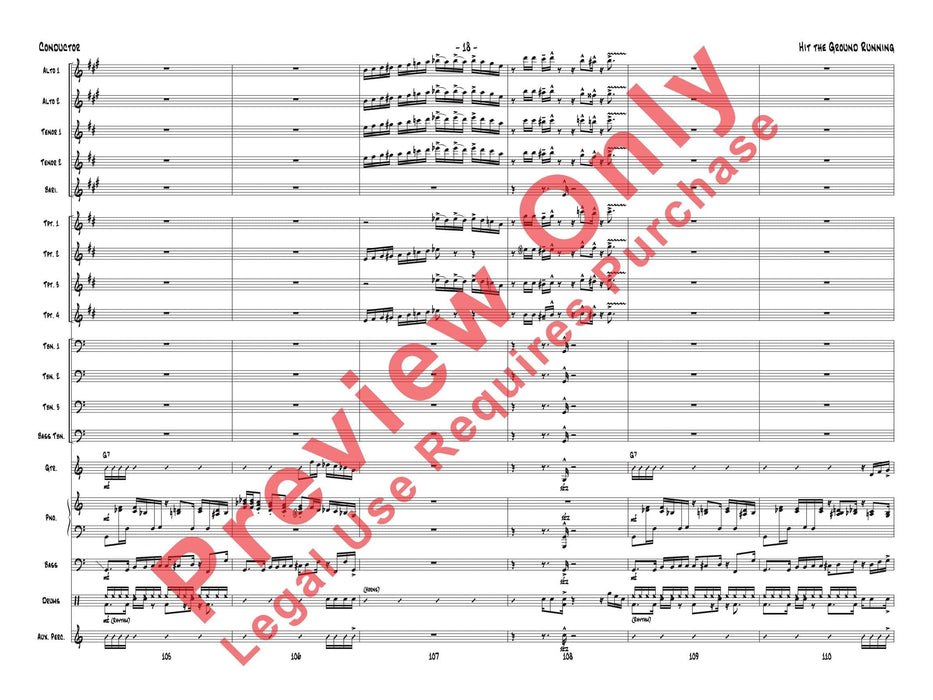 Hit the Ground Running As recorded by Gordon Goodwin's Big Phat Band 總譜 | 小雅音樂 Hsiaoya Music