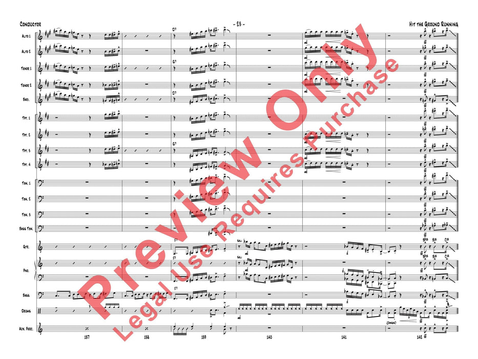 Hit the Ground Running As recorded by Gordon Goodwin's Big Phat Band 總譜 | 小雅音樂 Hsiaoya Music