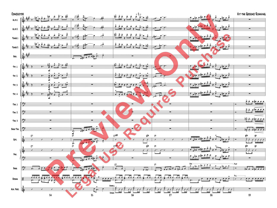 Hit the Ground Running As recorded by Gordon Goodwin's Big Phat Band 總譜 | 小雅音樂 Hsiaoya Music