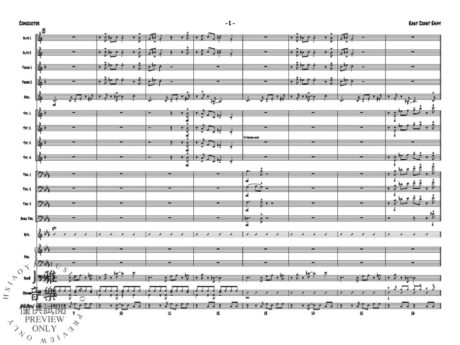 East Coast Envy As recorded by Gordon Goodwin's Big Phat Band | 小雅音樂 Hsiaoya Music