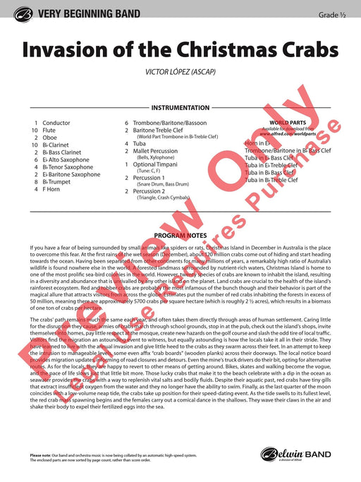 Invasion of the Christmas Crabs 總譜 | 小雅音樂 Hsiaoya Music
