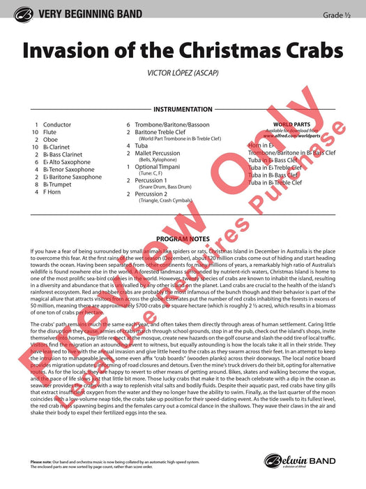 Invasion of the Christmas Crabs 總譜 | 小雅音樂 Hsiaoya Music