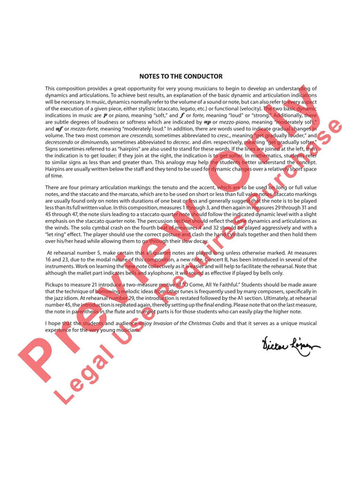 Invasion of the Christmas Crabs 總譜 | 小雅音樂 Hsiaoya Music