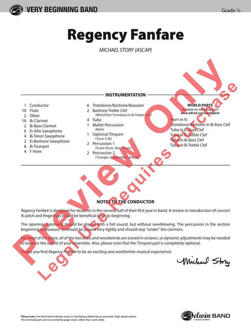 Regency Fanfare 號曲 總譜 | 小雅音樂 Hsiaoya Music