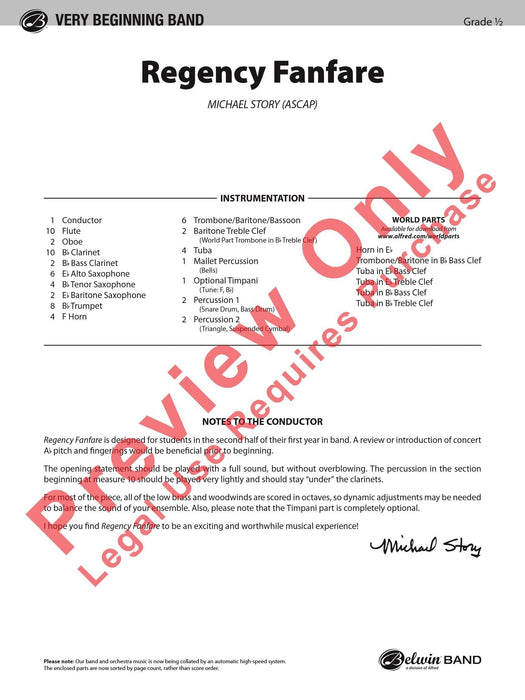 Regency Fanfare 號曲 總譜 | 小雅音樂 Hsiaoya Music