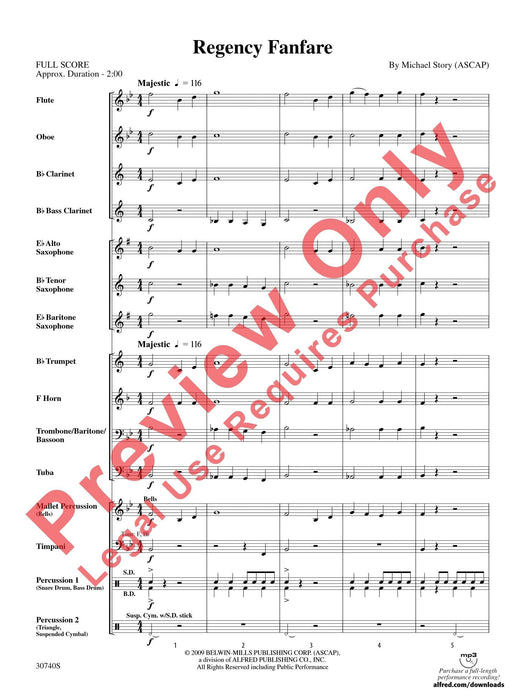 Regency Fanfare 號曲 總譜 | 小雅音樂 Hsiaoya Music