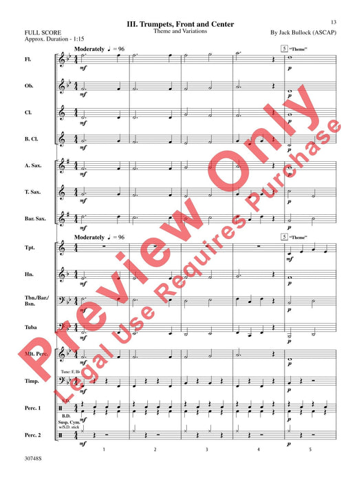 Belwin Beginning Band Kit #5 A Complete Concert Including: The Blue Danube Waltz / Alouette / Trumpets, Front and Center / Paramount March 音樂會 藍色多瑙河圓舞曲 小號 進行曲 總譜 | 小雅音樂 Hsiaoya Music