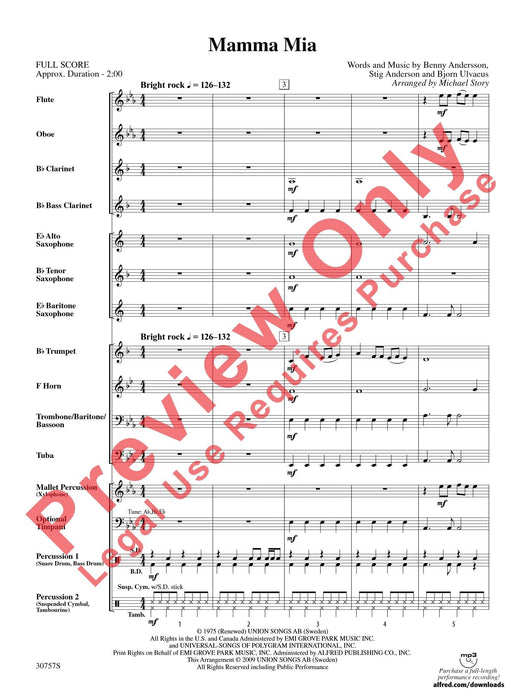 Mamma Mia As Performed by ABBA 總譜 | 小雅音樂 Hsiaoya Music