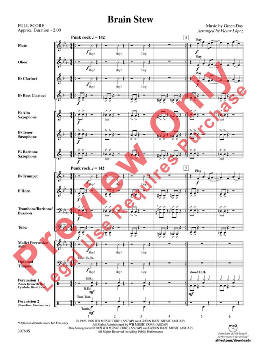 Brain Stew 總譜 | 小雅音樂 Hsiaoya Music