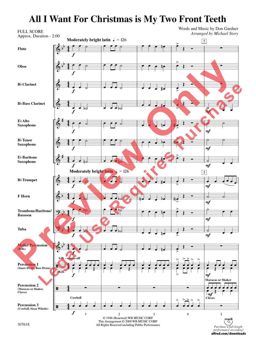 All I Want for Christmas Is My Two Front Teeth 總譜 | 小雅音樂 Hsiaoya Music