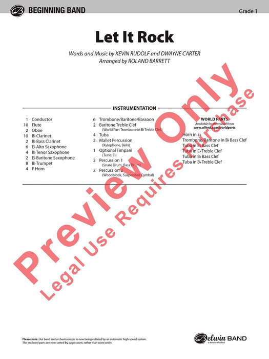 Let It Rock 總譜 | 小雅音樂 Hsiaoya Music