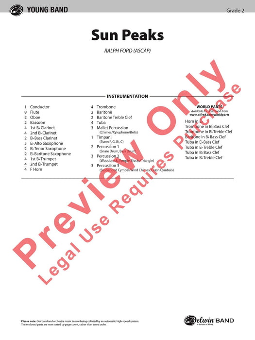 Sun Peaks 總譜 | 小雅音樂 Hsiaoya Music