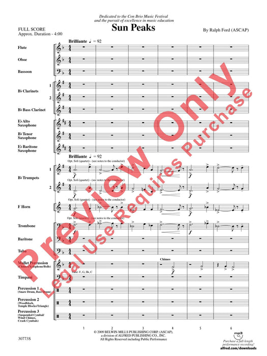 Sun Peaks 總譜 | 小雅音樂 Hsiaoya Music