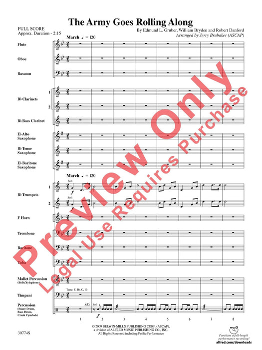 The Army Goes Rolling Along 總譜 | 小雅音樂 Hsiaoya Music