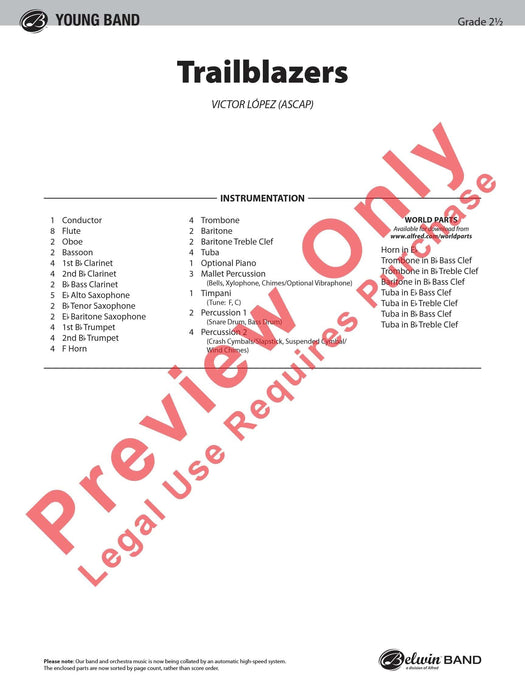 Trailblazers 總譜 | 小雅音樂 Hsiaoya Music