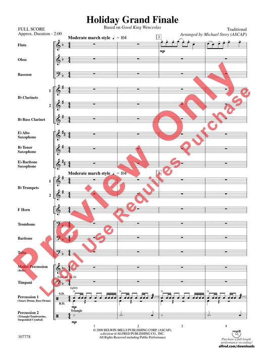 Holiday Grand Finale (Based on "Good King Wenceslas") 終曲 總譜 | 小雅音樂 Hsiaoya Music