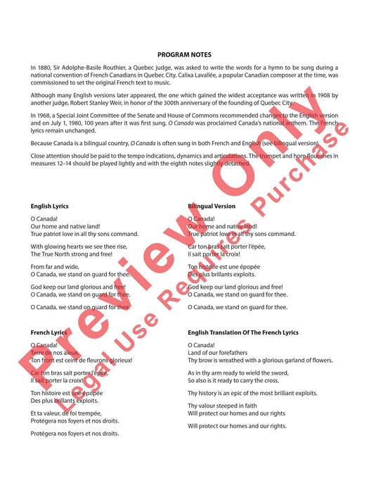 O Canada 總譜 | 小雅音樂 Hsiaoya Music