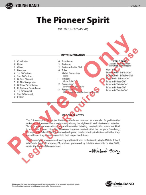 The Pioneer Spirit 總譜 | 小雅音樂 Hsiaoya Music