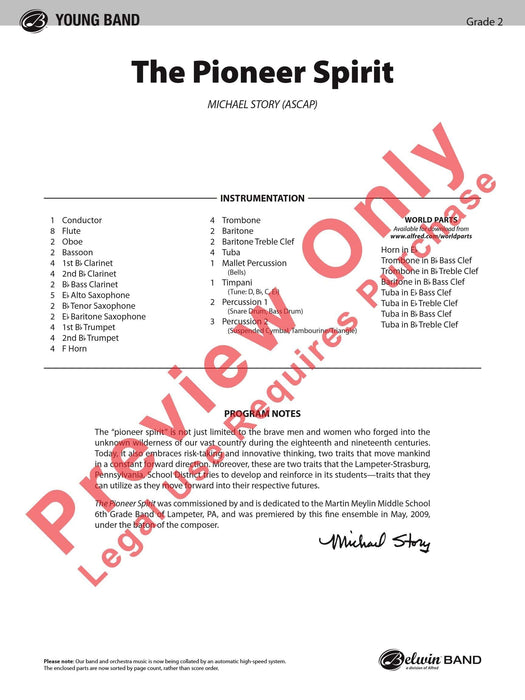 The Pioneer Spirit 總譜 | 小雅音樂 Hsiaoya Music