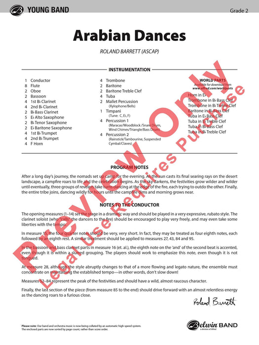 Arabian Dances 舞曲 總譜 | 小雅音樂 Hsiaoya Music