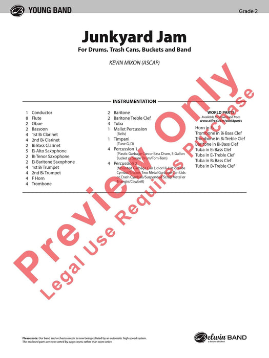 Junkyard Jam For Drums, Trash Cans, Buckets and Band 總譜 | 小雅音樂 Hsiaoya Music