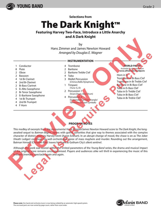 The Dark Knight, Selections from Featuring: Harvey Two-Face / Introduce a Little Anarchy / A Dark Knight 總譜 | 小雅音樂 Hsiaoya Music