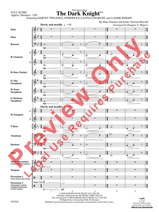 The Dark Knight, Selections from Featuring: Harvey Two-Face / Introduce a Little Anarchy / A Dark Knight 總譜 | 小雅音樂 Hsiaoya Music