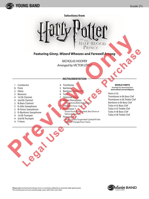 Harry Potter and the Half-Blood Prince, Selections from Featuring: Ginny / Wizard Wheezes / Farewell Aragog 總譜 | 小雅音樂 Hsiaoya Music