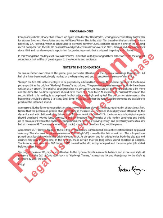 Harry Potter and the Half-Blood Prince, Selections from Featuring: Ginny / Wizard Wheezes / Farewell Aragog 總譜 | 小雅音樂 Hsiaoya Music