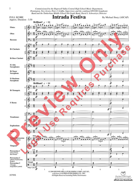 Intrada Festiva 總譜 | 小雅音樂 Hsiaoya Music