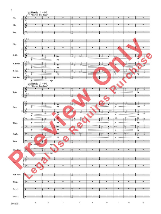 The Dark Knight, Suite from Featuring: Harvey Two-Face / Introduce a Little Anarchy / Like a Dog Chasing Cars 組曲 總譜 | 小雅音樂 Hsiaoya Music