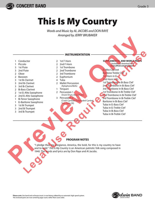 This Is My Country 總譜 | 小雅音樂 Hsiaoya Music