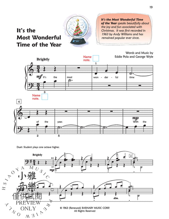 Premier Piano Course, Christmas 1B 鋼琴 | 小雅音樂 Hsiaoya Music