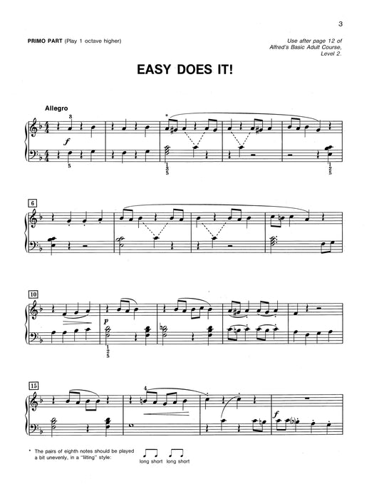 Alfred's Basic Adult Piano Course: Duet Book 2 鋼琴 二重奏 | 小雅音樂 Hsiaoya Music