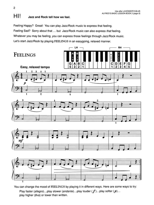 Alfred's Basic Jazz/Rock Course: Lesson Book, Level 2 A Complete Approach to Playing on Both Acoustic and Electronic Keyboards 爵士音樂 | 小雅音樂 Hsiaoya Music