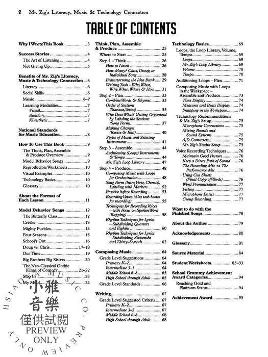 Mr. Zig's Literacy, Music & Technology Connection | 小雅音樂 Hsiaoya Music