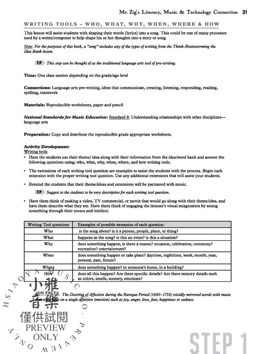 Mr. Zig's Literacy, Music & Technology Connection | 小雅音樂 Hsiaoya Music