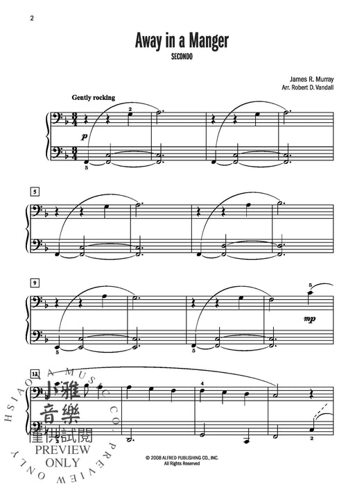 Celebrated Christmas Duets, Book 1 5 Christmas Favorites Arranged for Late Elementary Pianists 二重奏 | 小雅音樂 Hsiaoya Music