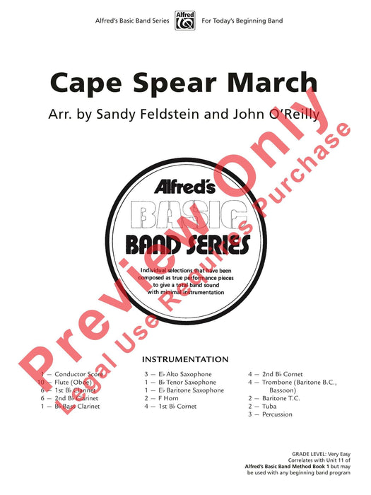 Cape Spear March 進行曲 總譜 | 小雅音樂 Hsiaoya Music